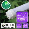 Lámpara de tubo de emergencia LED T8: 18W / 1.2m, 13W / 0.9m, 9W / 0.6m recargable con batería de reserva